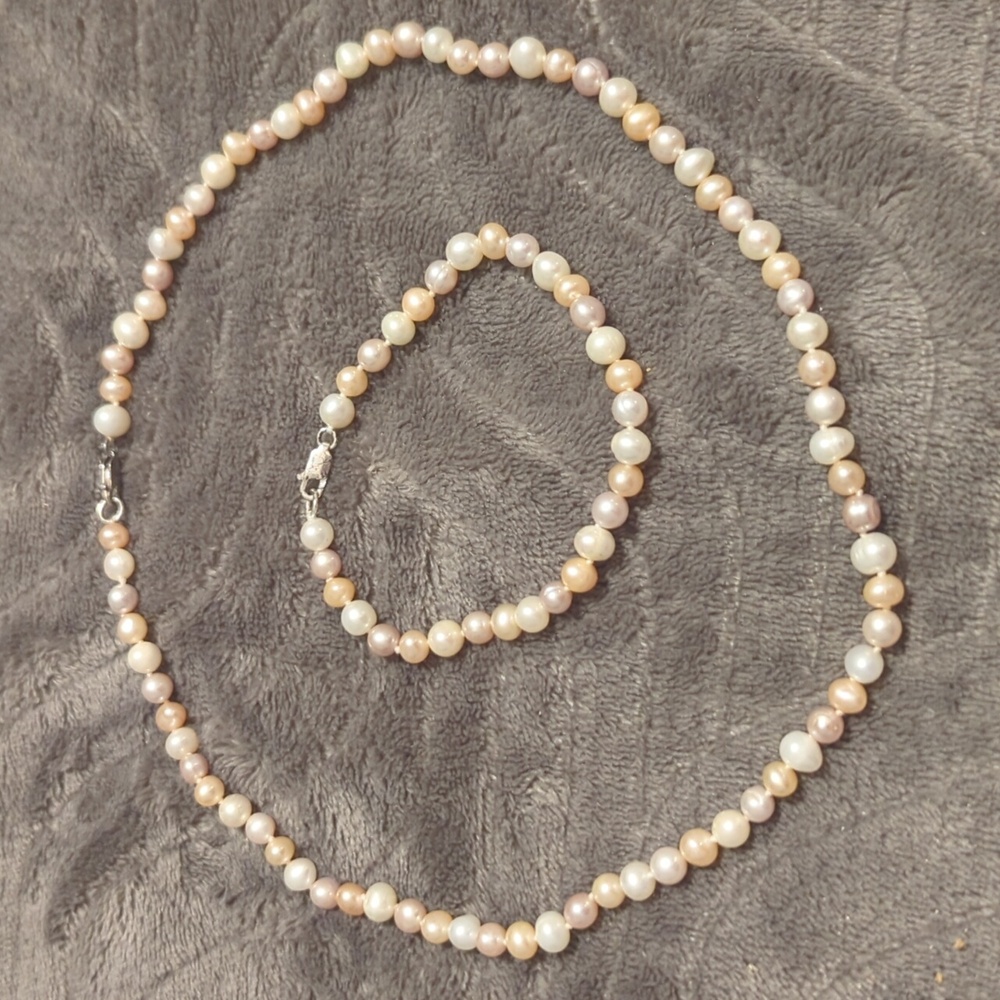 Pink pearls Set